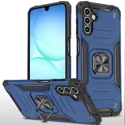 For Samsung A17 5G Robust Magnetic Kickstand Hybrid Case  Cover - Blue