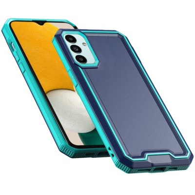 For Samsung A13 5G Rank Tough Strong Modern Fused Hybrid Case Cover - Blue