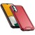 For Samsung A13 5G Rank Tough Strong Modern Fused Hybrid Case Cover - Red