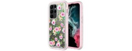 For Samsung S23 Exotic ShockProof Design Hybrid Case Cover - Exotic Floral