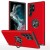 For Samsung S23 Plus CHIEF Oil Painted Magnetic Ring Stand Hybrid Case Cover - Red