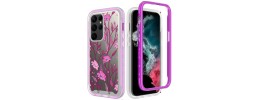 For Samsung S23 Plus Exotic ShockProof Design Hybrid Case Cover - Colorful Floral