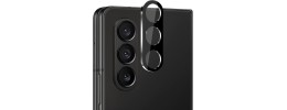 For Samsung Z Fold 7 Camera Lens Colored Edge Tempered(2.5D) - Black