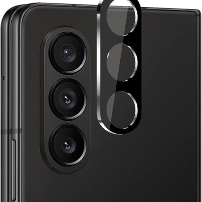 For Samsung Z Fold 7 Camera Lens Colored Edge Tempered(2.5D) - Black