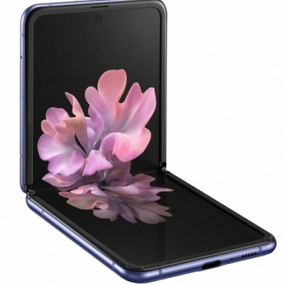 For Samsung Z Flip 7 Embossed Floral Design Case Cover with Strap - Rose Gold