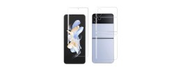 For Samsung Z Flip 7FE / Flip 6 Bulk White Paper Card Package Black edged Tempered Glass (Outside Glass Screen Protector)