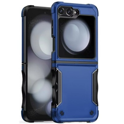 For Samsung Z Flip 7FE / Flip 6 Exquisite Tough Shockproof Hybrid Case Cover - Blue