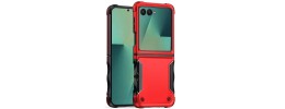 For Samsung Z Flip 7FE / Flip 6 Exquisite Tough Shockproof Hybrid Case Cover - Red