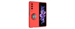 For Samsung Z Fold 6 Chief Premium Matte Magnetic Ring Stand Hybrid Case Cover - Red