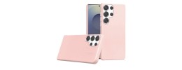 For Samsung s25 Ultra PU Leather with inner [Magnetic Circle] Colored Metal Buttons - Light Pink