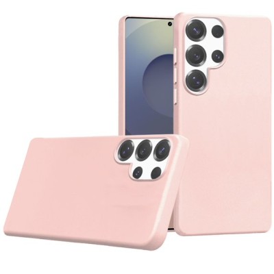 For Samsung s25 Ultra PU Leather with inner [Magnetic Circle] Colored Metal Buttons - Light Pink