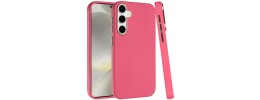 For Samsung s25 FE Classy Slick Chromed Around Hybrid Case  Cover - Hot Pink
