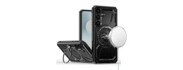 For Samsung s25 FE Metal Diamond CD Pattern Design Matte  Finished Hybrid with Rotational Ring [Car Mount Friendly] Case - 7