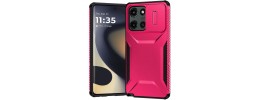 For Samsung s25 FE Ultimate U Design Hybrid with Camera Window  Covering - Hot Pink