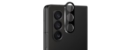 For Samsung s25/s24 Camera Lens Colored Edge Tempered(2.5D) - Black