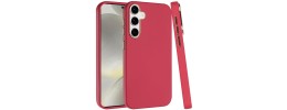 For Samsung s25/s24 Classy Slick Chromed Around Hybrid Case Cover - Red