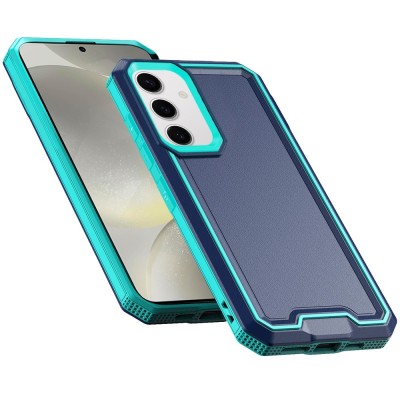 For Samsung s25/s24 Rank Tough Strong Modern Fused Hybrid Case Cover - Blue