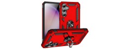 For Samsung s25/s24 Ring Magnetic Kickstand Hybrid Case Cover - Red