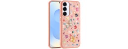 For Samsung s26 Edge Butterfly Ornaments Diamond Bling Glitter Hybrid Case - Light Pink