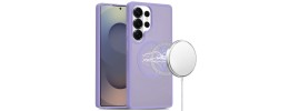 For Samsung s26 Edge Diamond [Magnetic Circle] with CD Pattern Hybrid - Purple