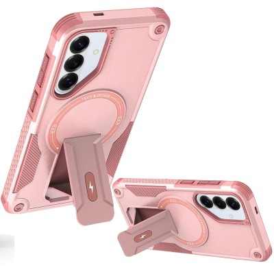 For Samsung s26 Edge Sturdy Bracket Kickstand Magnetic Hybrid - Pink