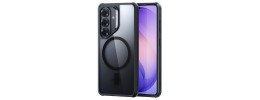 For Samsung s26 Plus Matching Clear Transparent Circle Design Case Cover - Black