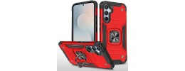 For Samsung s26 Plus Robust Magnetic Kickstand Hybrid Case Cover - Red