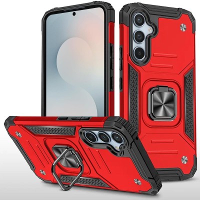For Samsung s26 Plus Robust Magnetic Kickstand Hybrid Case Cover - Red