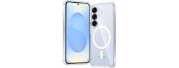 For Samsung s26 Plus Thick Transparent [Magnetic Circle] Shockproof Hybrid - Clear