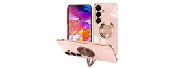 For Samsung s26 Ultra CHIEF Oil Painted Magnetic Ring Stand Hybrid Case Cover - Rose Gold