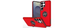 For Samsung s26 Ultra CHIEF Oil Painted Magnetic Ring Stand Hybrid Case Cover - Red