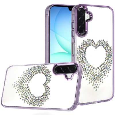 For Samsung s26 Ultra Epoxy Glitter Shimmer [Magnetic Circle] Hybrid Case - Red