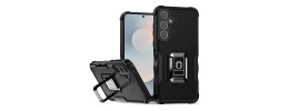 For Samsung s26 Ultra Loop Hybrid with [Magnetic Ring Circle] 360 degrees Rotational Kickstand Case Cover - Black