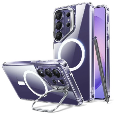 For Samsung s26 Ultra Magnetic Ring Glitter 3in1 Hybrid Case Cover - Purple