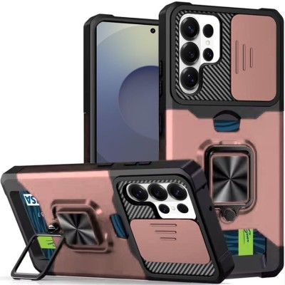 For Samsung s26 Ultra OPTIMUM Magnetic Ring Stand Hybrid Case Cover - Rose Gold
