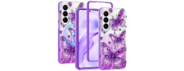 For Samsung s26 Ultra Pearls Epoxy Glitter Ornaments Design Chrome Edged Case - 2