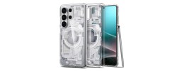 For Samsung s26 Ultra Resin Epoxy Design Diamond Metal Edged Hybrid Case - K