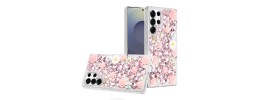 For Samsung s26 Ultra Rose Flower Full Diamond Bling Stones - Pink