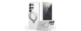 For Samsung s26 Ultra Sturdy Bracket Kickstand Magnetic Hybrid - Grey