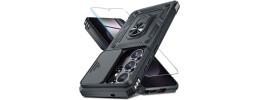 For Samsung s26 Ultra Utter Tough Metal Ring Movable Camera Window Hybrid Case Cover - Gray