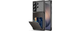 For Samsung s26 Ultra Wallet ID Card Holder Case Cover - Black
