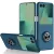 For Samsung Galaxy Z Fold 7 Chief Premium Matte Magnetic Ring Stand Hybrid Case Cover - Navy Blue