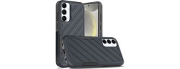 For Samsung s25 Ultra Noble lined shockproof dual layer hybrid - Black/Black