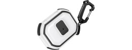 For AirPods Pro2 (2022 2nd Version) Switch Button Hybrid with Belt Loop - White
