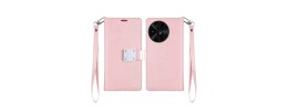 For TCL 50 XL 5G Wallet ID Card Holder Case Cover - Rose Gold
