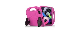 For TCL Tab 8 LE Thumbs Up Kickstand Shockproof Tablet Case Cover - Hot Pink