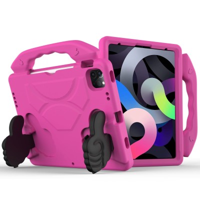 For TCL Tab 8 LE Thumbs Up Kickstand Shockproof Tablet Case Cover - Hot Pink