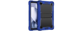 For TMobile Revvl Tab 2 Tough Tablet Strong Kickstand Hybrid Case Cover - Dark Blue