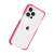 For iPhone SE 3 (2022) SE/8/7 Acrylic Tough 2.5mm Transparent ShockProof Hybrid Case Cover - Hot Pink