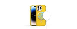 For iP15 Pro Max Ultimate Quality PU Leather Hybrid Case Cover - Yellow